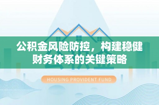 南靖公积金风险防控，构建稳健财务体系的关键策略
