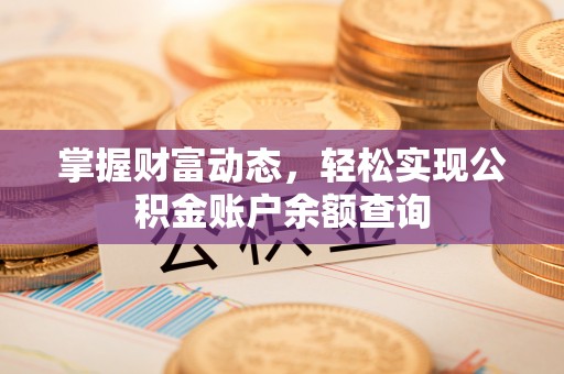 南靖掌握财富动态，轻松实现公积金账户余额查询