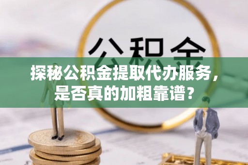 南靖探秘公积金提取代办服务，是否真的加粗靠谱？