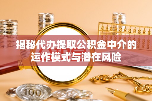 南靖揭秘代办提取公积金中介的运作模式与潜在风险