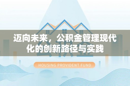 南靖迈向未来，公积金管理现代化的创新路径与实践