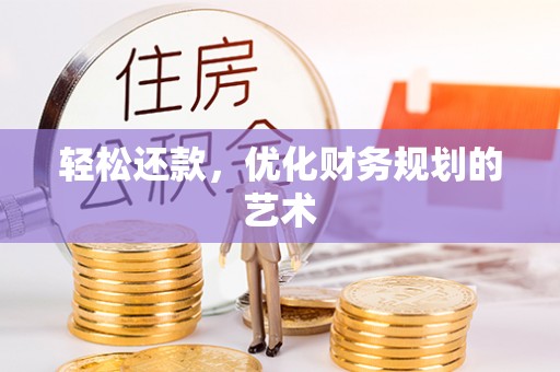 南靖轻松还款，优化财务规划的艺术