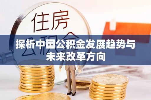 南靖探析中国公积金发展趋势与未来改革方向