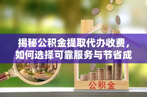 南靖揭秘公积金提取代办收费，如何选择可靠服务与节省成本？