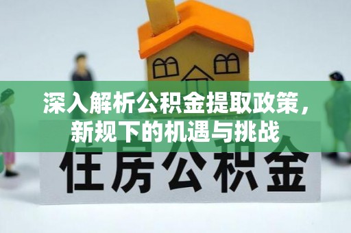 南靖深入解析公积金提取政策，新规下的机遇与挑战
