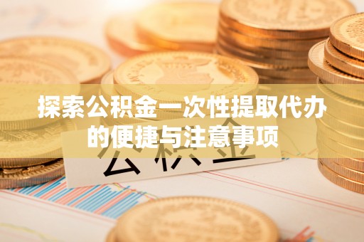 南靖探索公积金一次性提取代办的便捷与注意事项