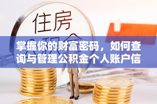 南靖掌握你的财富密码，如何查询与管理公积金个人账户信息