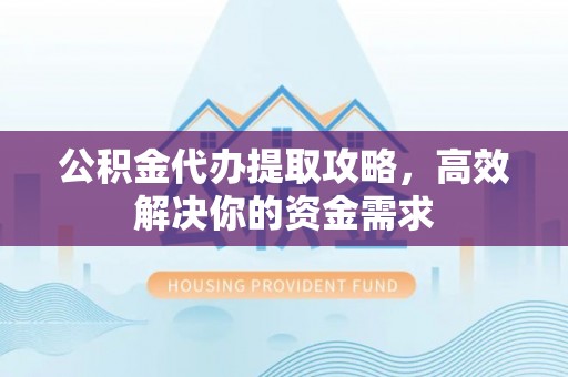 南靖公积金代办提取攻略，高效解决你的资金需求