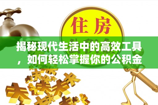 南靖揭秘现代生活中的高效工具，如何轻松掌握你的公积金查询方式
