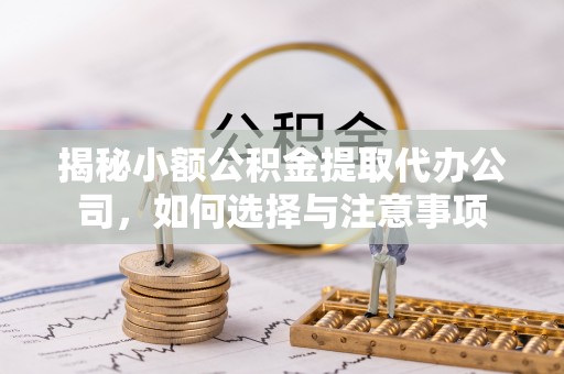 南靖揭秘小额公积金提取代办公司，如何选择与注意事项