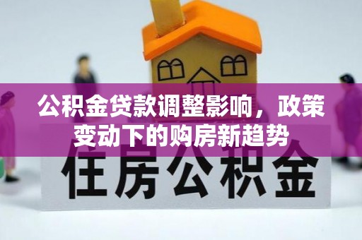 南靖公积金贷款调整影响，政策变动下的购房新趋势