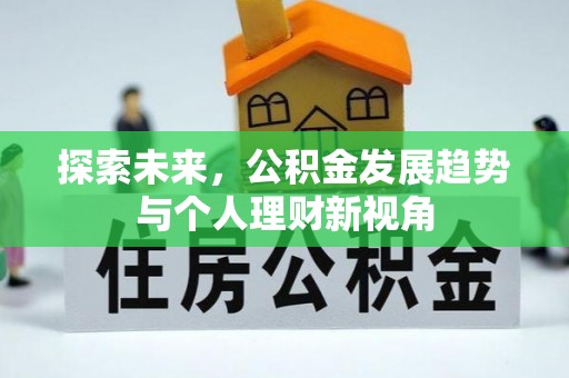 南靖探索未来，公积金发展趋势与个人理财新视角
