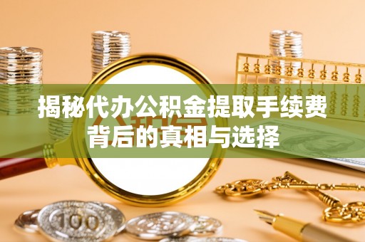 南靖揭秘代办公积金提取手续费背后的真相与选择