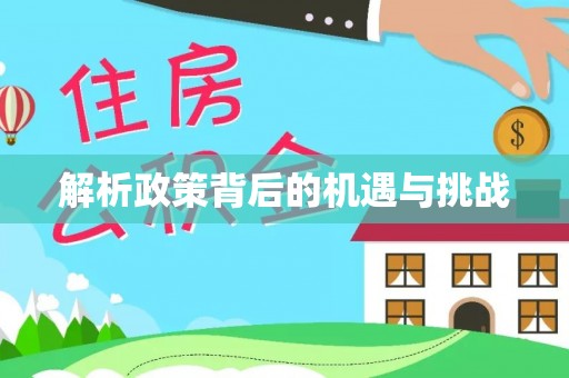 南靖解析政策背后的机遇与挑战