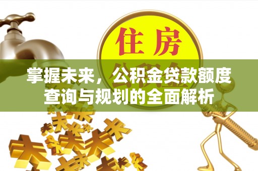南靖掌握未来，公积金贷款额度查询与规划的全面解析
