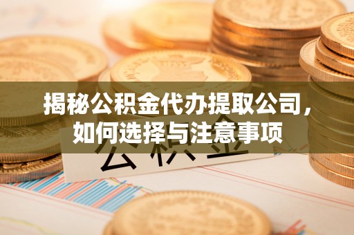 南靖揭秘公积金代办提取公司，如何选择与注意事项