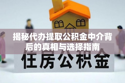 南靖揭秘代办提取公积金中介背后的真相与选择指南