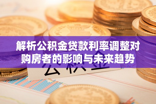 南靖解析公积金贷款利率调整对购房者的影响与未来趋势