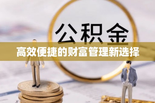 南靖高效便捷的财富管理新选择