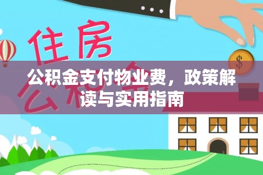南靖公积金支付物业费，政策解读与实用指南